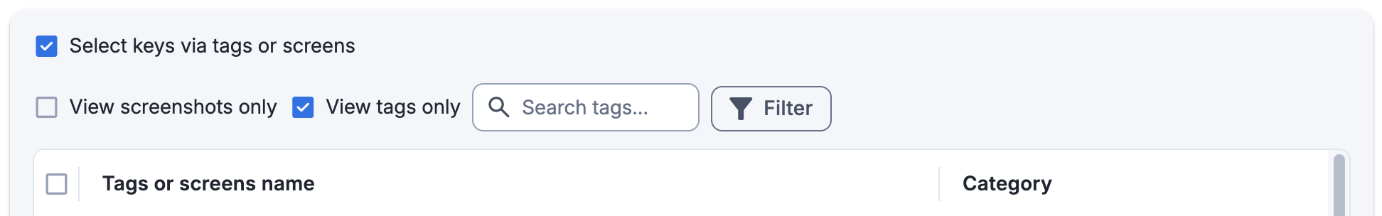 Order scope: enable tags
