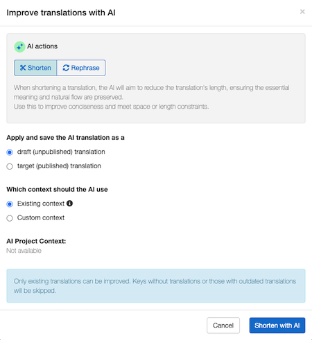 Improve your translation