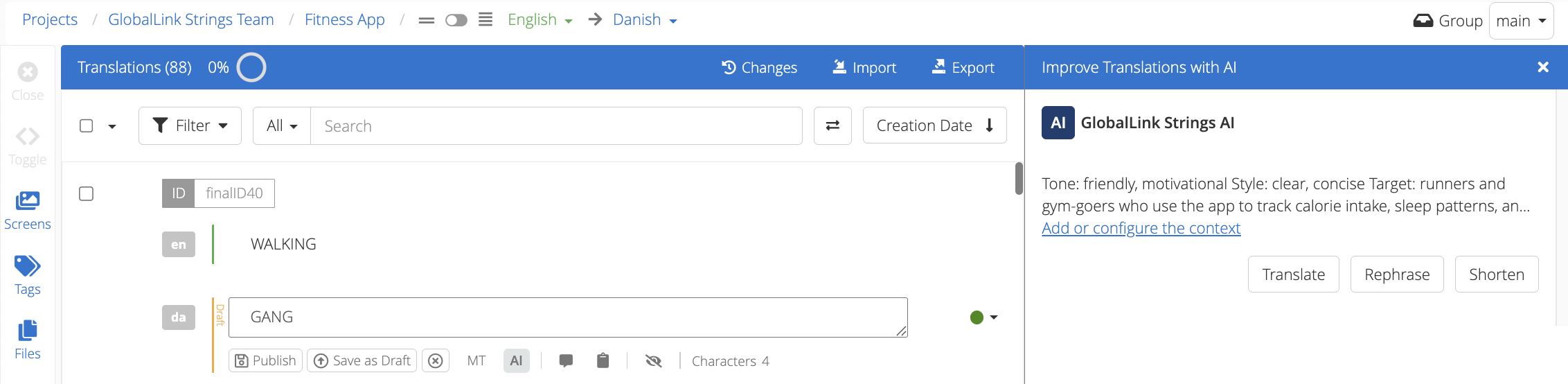 Improve your translation